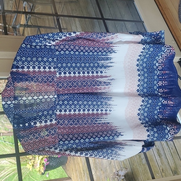 Candie's Long Sleeve Casual Vneck Button Down Sz. M Blouse Tunic - Picture 8 of 13